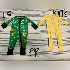 GUC Bundle of (2) Zippy Rompers | Little Sleepies & Kyte Baby, Preemie